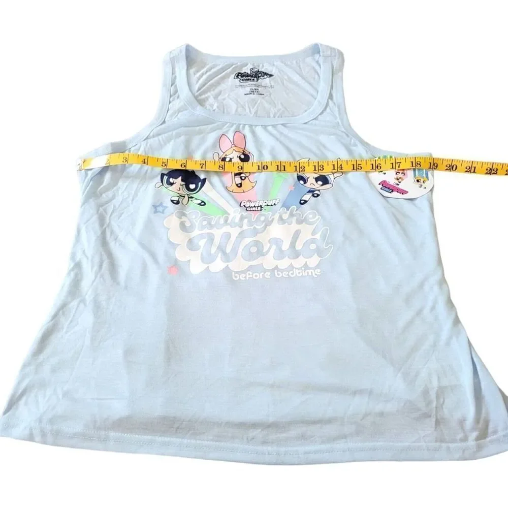 Powerpuff Girls Cartoon Network Saving The World Before Bedtime Pajama Set SZ XL